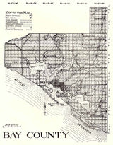 1914 Map of Bay County Florida St Andrews Sound
