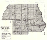 1914 Map of Jackson County Florida Marianna