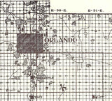 1914 Map of Orange County Florida Orlando St Johns River