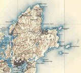 1888 Topo Map of Gloucester Massachusetts Quadrangle