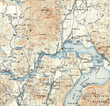 1911 Topo Map of Priest Lake Idaho Quadrangle