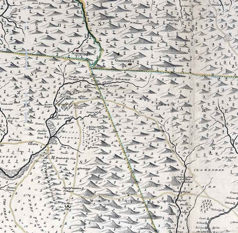 1755 Map of Jamaica