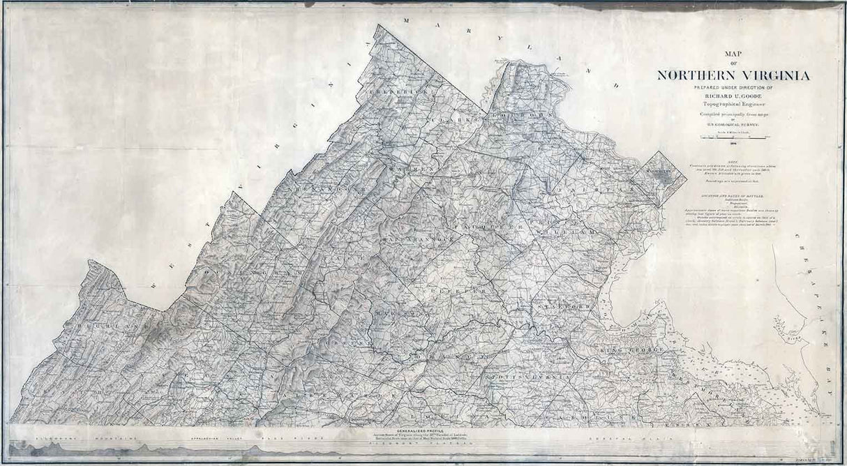 1894 Map of Northern Virginia