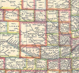 1911 Map of the State of Nebraska