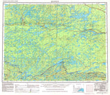 1957 Topo Map of Quetico Minnesota Quadrangle