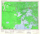 1963 Topo Map of Kenora Minnesota Traverse Bay