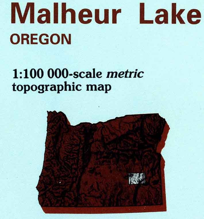 1978 Topo Map of Malheur Lake Oregon