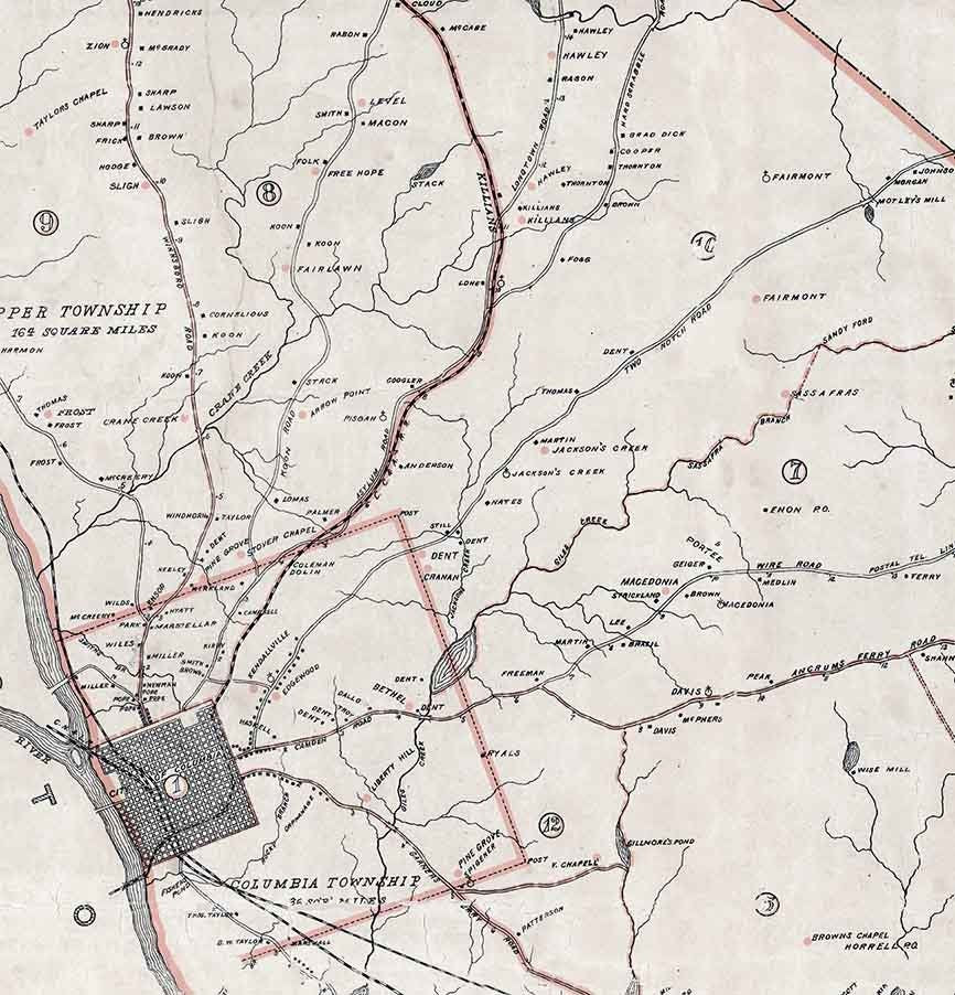 1897 Map of Richland County South Carolina