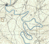 1889 Topo Map of Granbury Texas