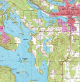 1953 Topo Map of Grand Rapids MN Quadrangle Pokegama Lake