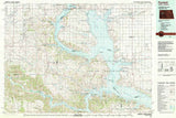 1982 Topo Map of Parshall North Dakota Quadrangle Lake Sakakawea