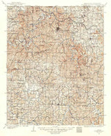 1900 Topo Map of Eureka Springs Arkansas