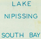 1900s Map of Lake Nipissing South Bay Ontario Canada