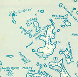 1900s Map of Lake Nipissing South Bay Ontario Canada