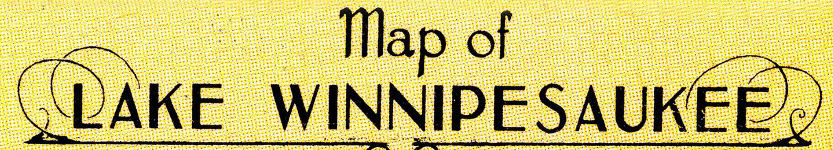 1948 Map of Lake Winnipesaukee New Hampshire