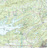 1982 Topo Map of Lake Ouachita Arkansas