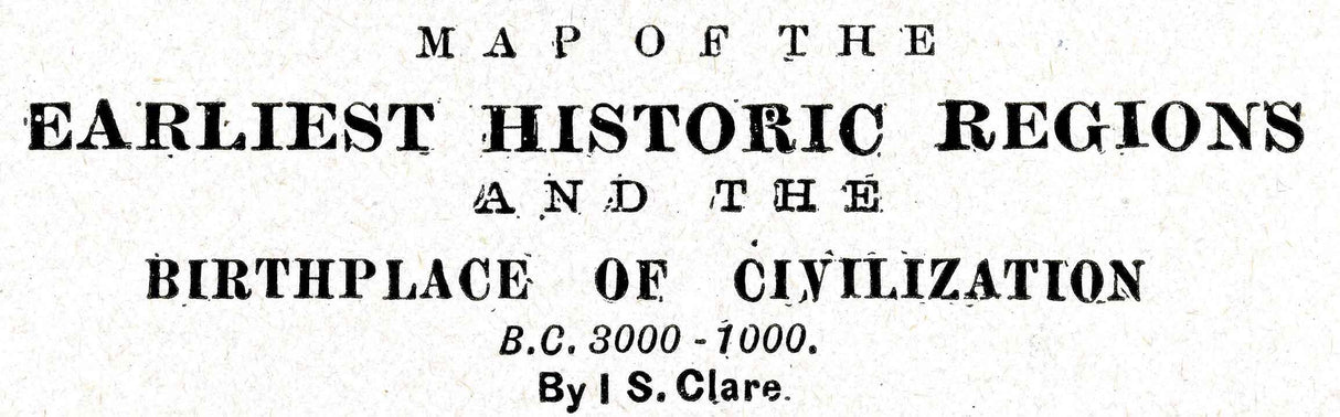 1900 Birthplace of Civilization Red Sea Mediterranean Sea