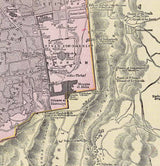 1900 Map of Jerusalem Akra Moriah