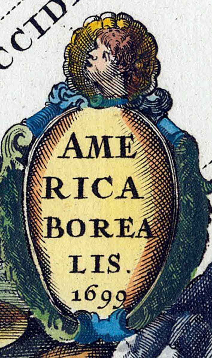 1699 Map of America Borealis