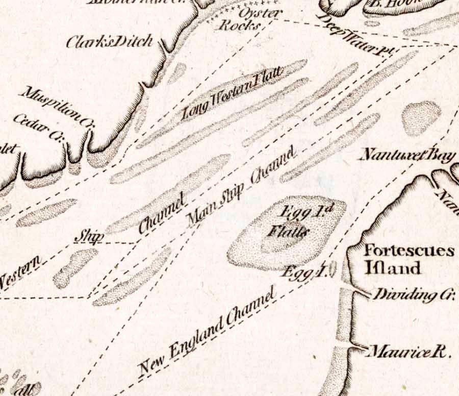 1776 Map of Delaware Bay and River