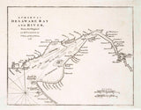 1776 Map of Delaware Bay and River