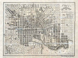 1832 Map of Baltimore Maryland