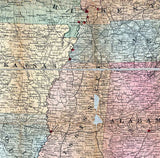 1861 Coltons Map of The Country