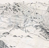 1868 Panoramic Map of San Francisco California