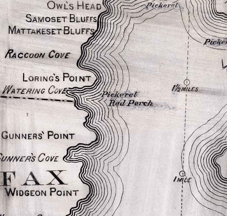 1870 Map of Silver Lake Plymouth Massachusetts