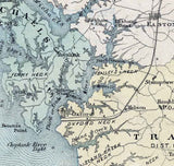 1870 Map of Talbot County Maryland
