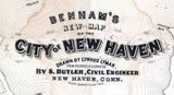 1870 Map of the City of New Haven Connecticut