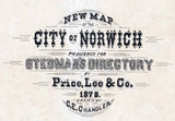 1878 Map of Norwich Connecticut