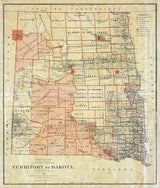 1879 Map of the Dakota Territory