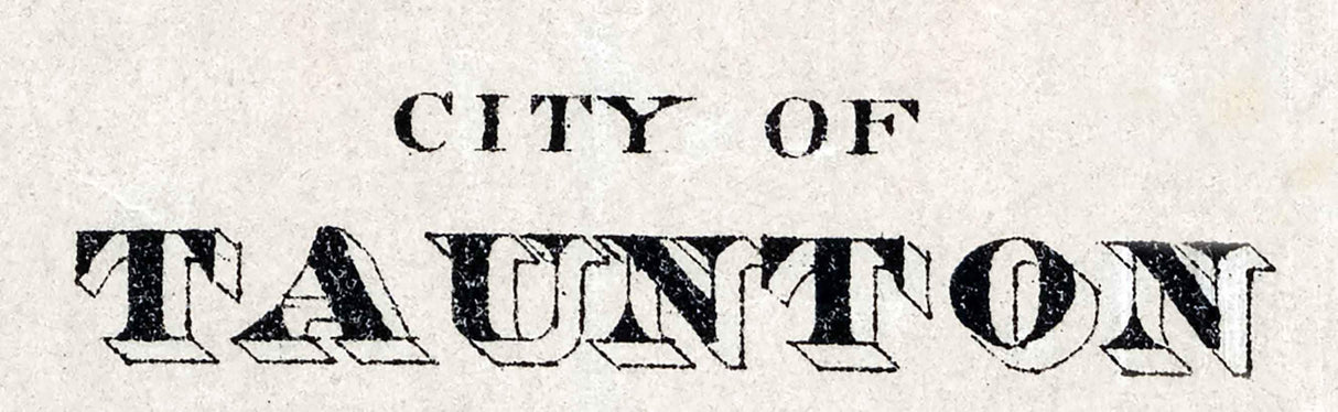 1885 Map of Taunton Massachusetts