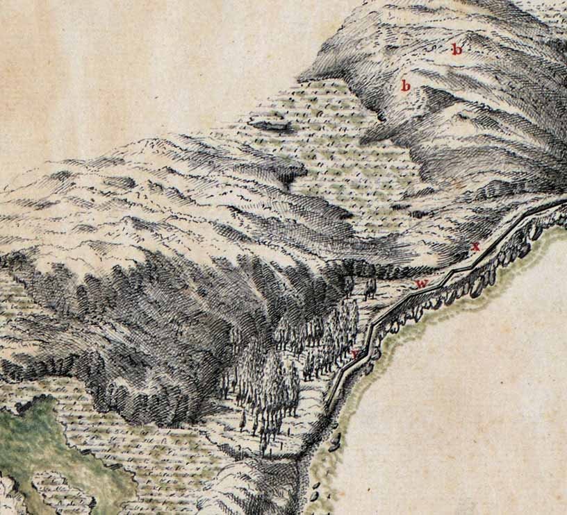 1758 Map of Gabarus Bay Coast Nova Scotia Canada