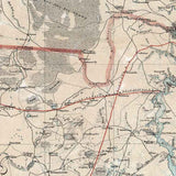 1864 Map of Florida Georgia Civil Way Era