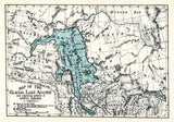 1890 Map of Glacial Lake Agassiz Manitoba Canada