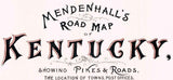 1900s Map of Mendenhalls Road Kentucky