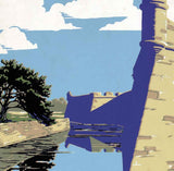 1938 Travel Poster of Fort Marion National Monument Saint Augustine Florida