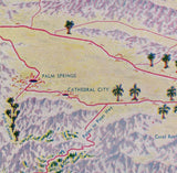 1940s Map of Coachella Valley California