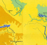 North Dakota Elevation Map Chart