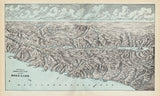 1902 Panoramic Map of the Holy Land