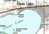 1985 Map of Clear Lake Iowa