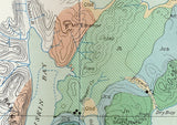 1921 Map of Cook Inlet Oil fields Alaska