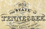 1832 Map of the State of Tennessee