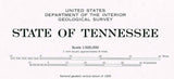 1977 Map of the State of Tennessee