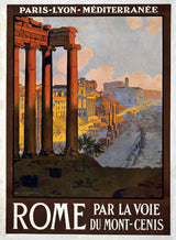 1920 Travel Poster of Rome Par La Voie