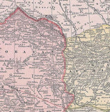 1883 Map of Persia Afghanistan and Beluchistan