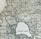 1892 Map of Lake County California