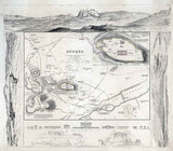 1832 Map of Athens Greece Acropolis